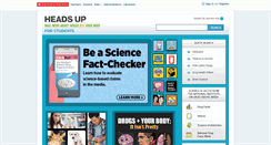 Desktop Screenshot of headsup.scholastic.com