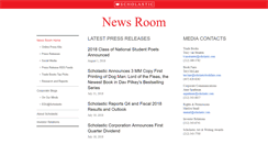 Desktop Screenshot of mediaroom.scholastic.com