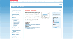Desktop Screenshot of investor.scholastic.com