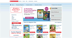 Desktop Screenshot of classroommagazines.scholastic.com