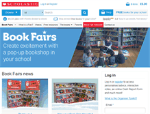 Tablet Screenshot of bookfairs.scholastic.co.uk