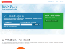 Tablet Screenshot of bookfairs.scholastic.com