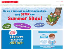 Tablet Screenshot of clubs.scholastic.ca